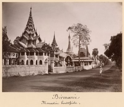 Wayzayanda Monastery and Pagodas at Moulmein, Burma by Philip Adolphe Klier